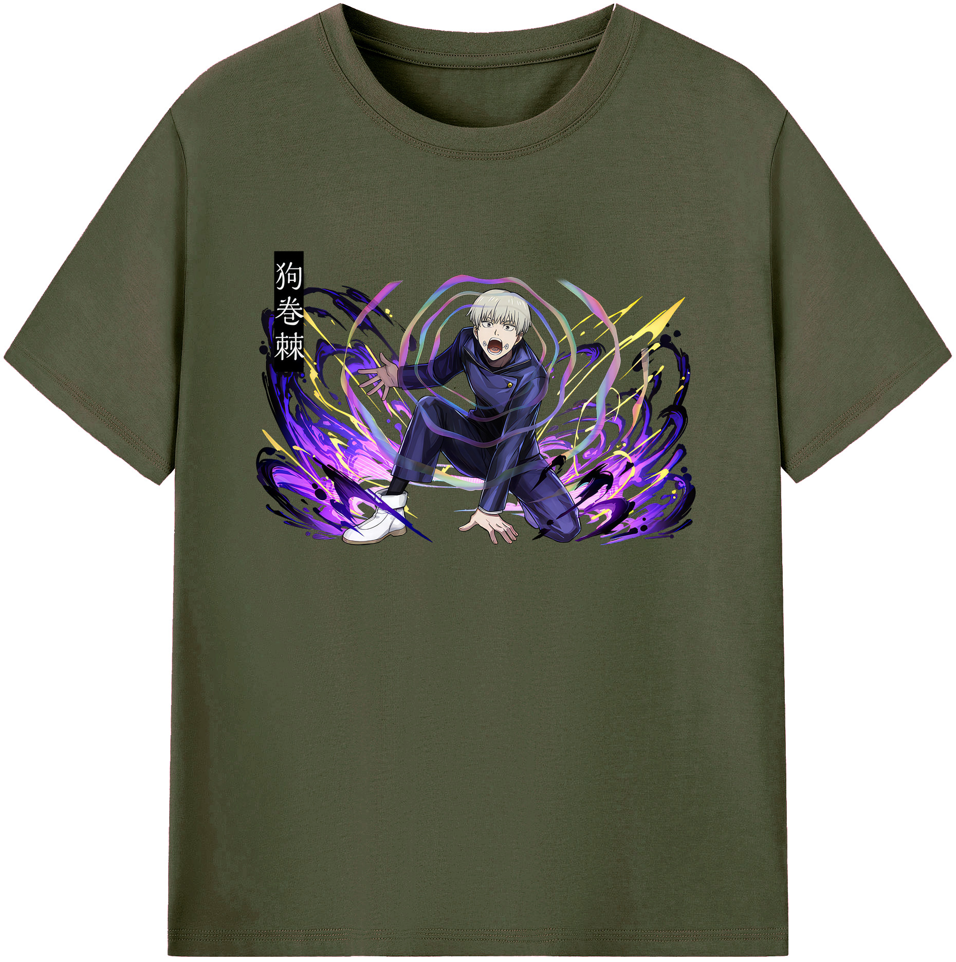 （画像用） 呪術廻戦 Jujutsu Kaisen 綿100％ メンズ半袖Tシャツ｜肌触りやわらか＆通気性